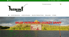 Desktop Screenshot of dzikunsklep.pl