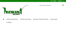 Tablet Screenshot of dzikunsklep.pl